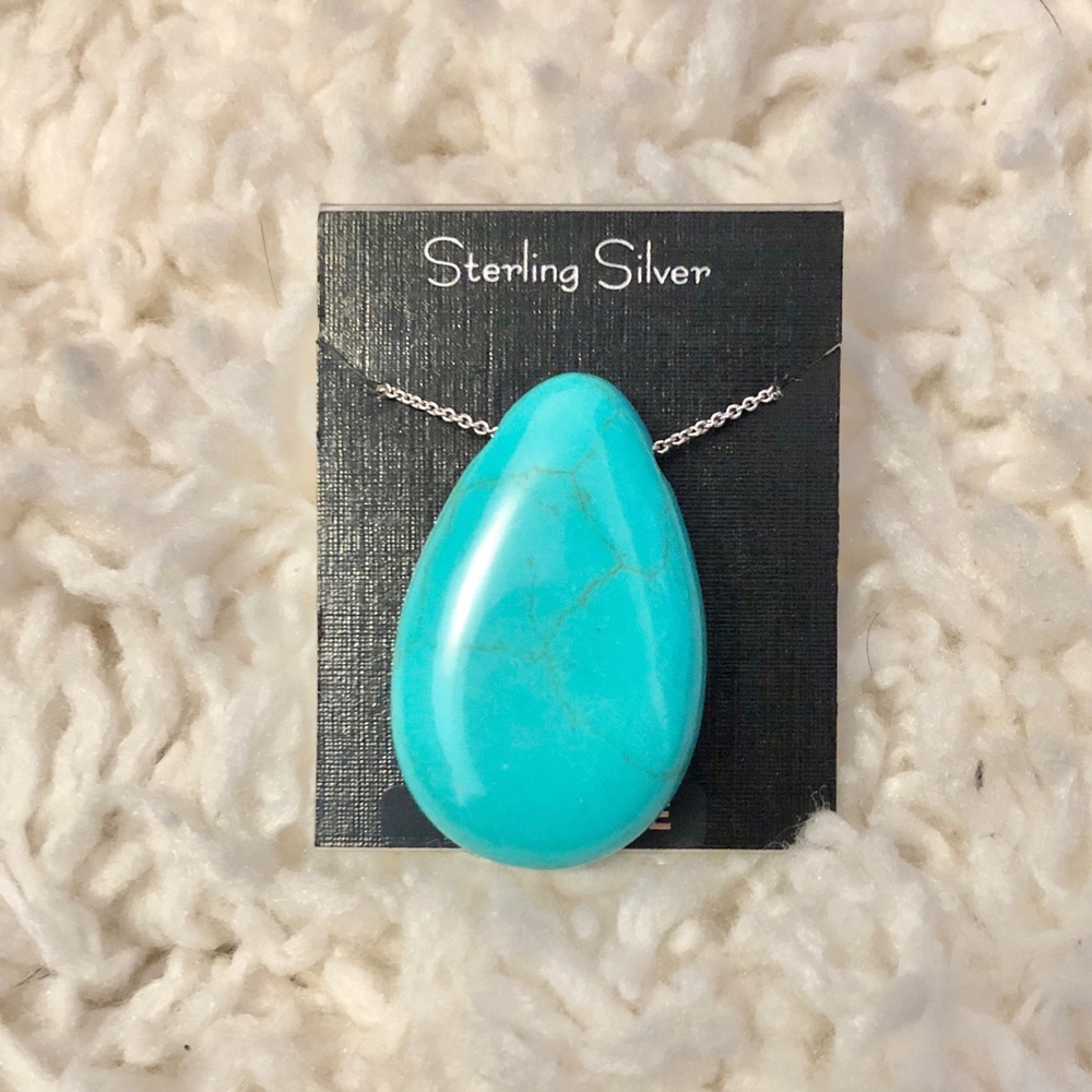 Sterling Silver Turquoise Necklace